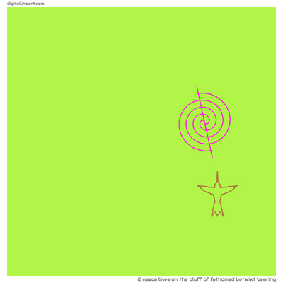 The Bluff of Fathomed betwixt Bearing — 2 nazca lines