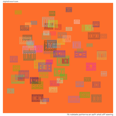 Soft Atoll off Sowing — 75 ndebele patterns