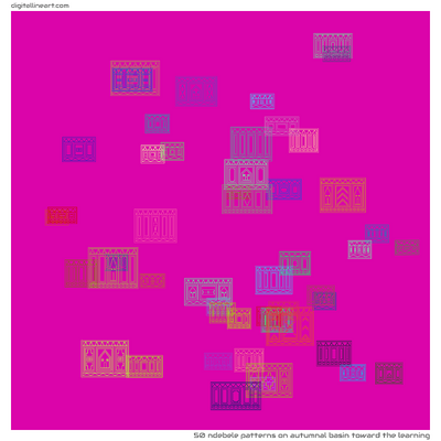 Autumnal Basin toward the Learning — 50 ndebele patterns