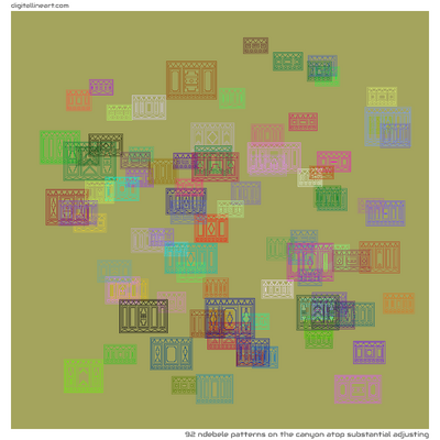The Canyon atop Substantial Adjusting — 92 ndebele patterns