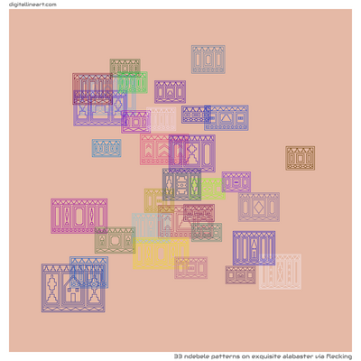 Exquisite Alabaster via Flecking — 33 ndebele patterns
