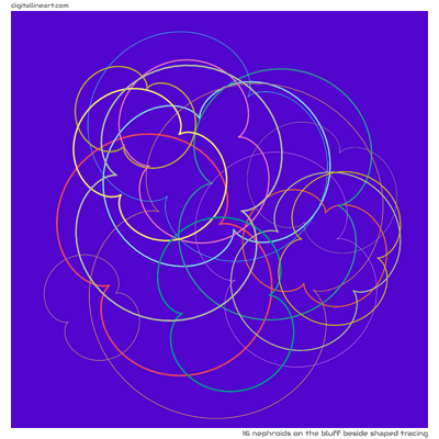 The Bluff beside Shaped Tracing — 16 nephroids