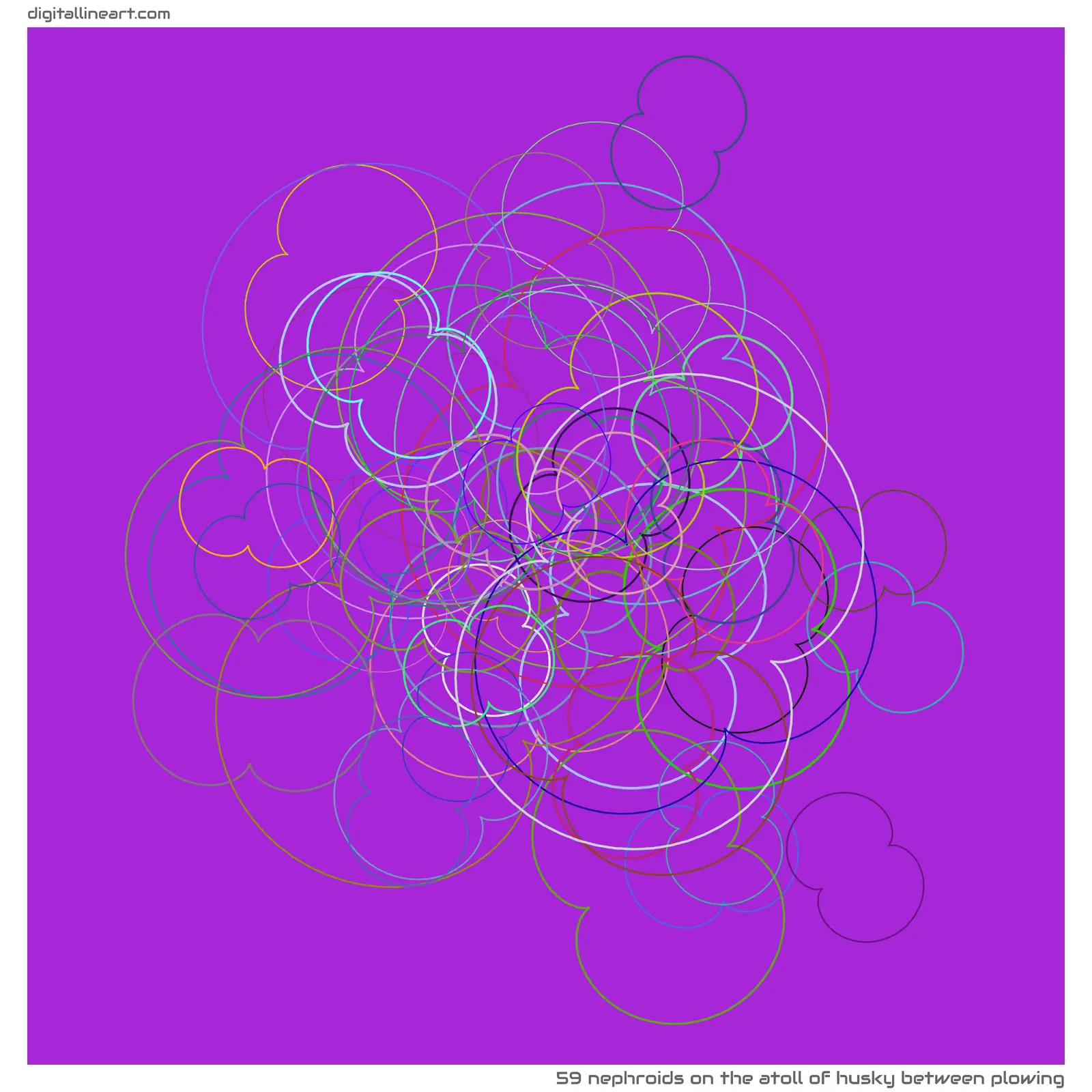 The Atoll of Husky between Plowing — 59 nephroids