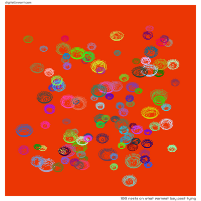 What Earnest Bay past Tying — 109 nests