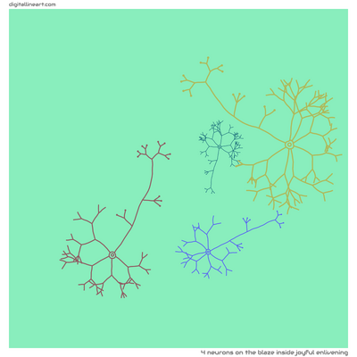 The Blaze Inside Joyful Enlivening — 4 neurons