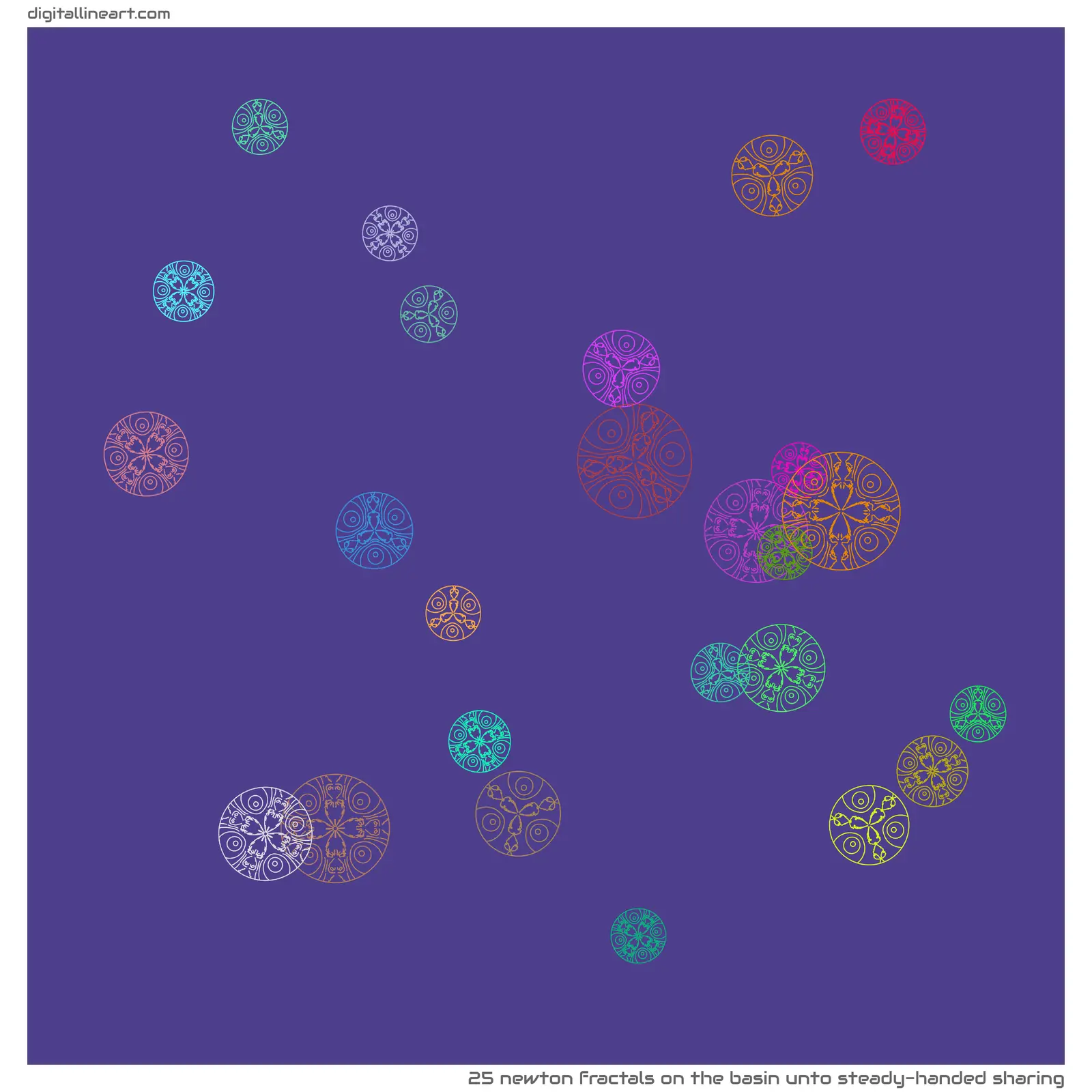 The Basin unto Steady-handed Sharing — 25 newton fractals