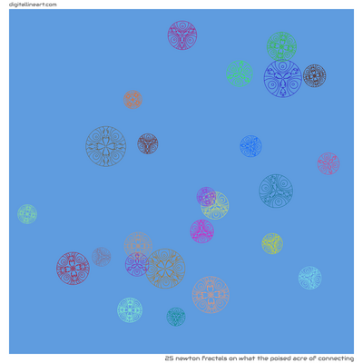 What the Poised Acre of Connecting — 25 newton fractals