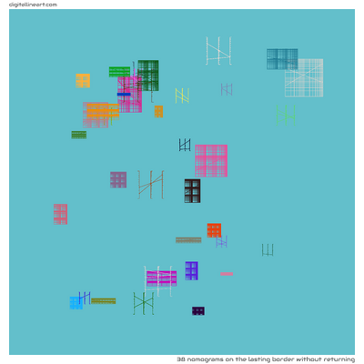 The Lasting Border without Returning — 38 nomograms