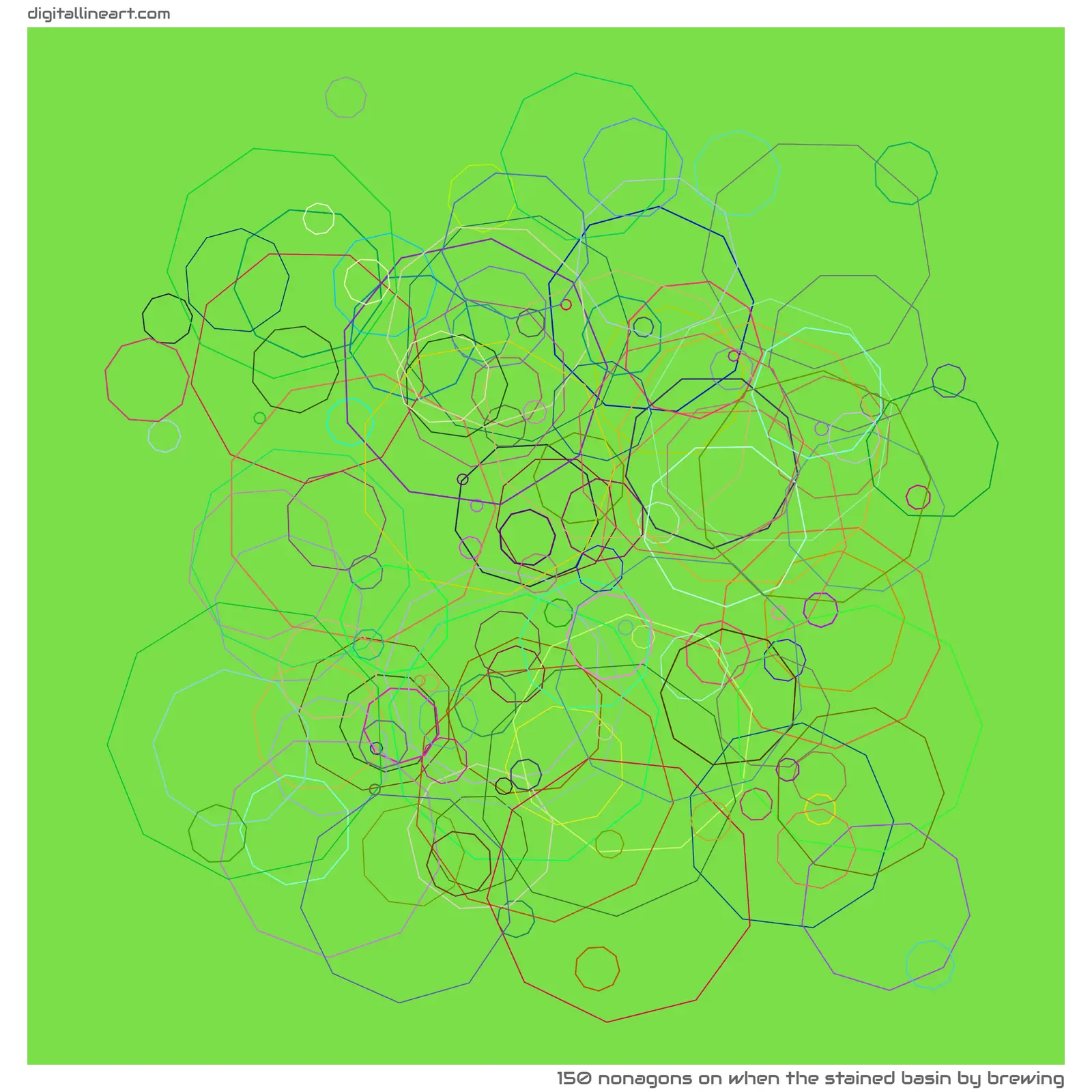 When the Stained Basin by Brewing — 150 nonagons