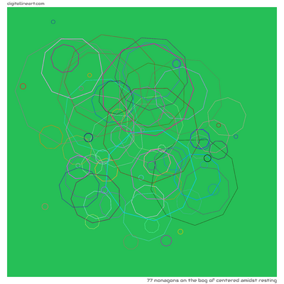 The Bog of Centered amidst Resting — 77 nonagons