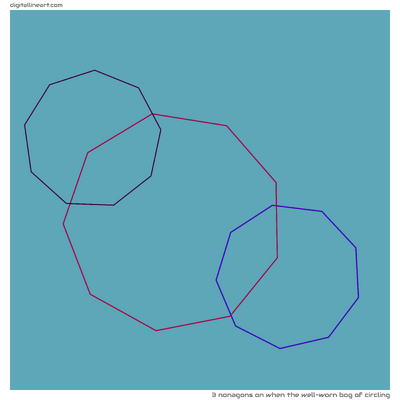 When the Well-worn Bog of Circling — 3 nonagons