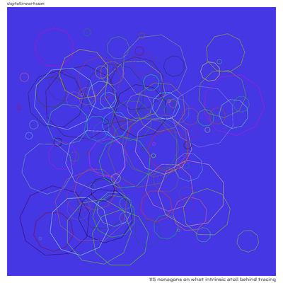 What Intrinsic Atoll behind Tracing — 115 nonagons