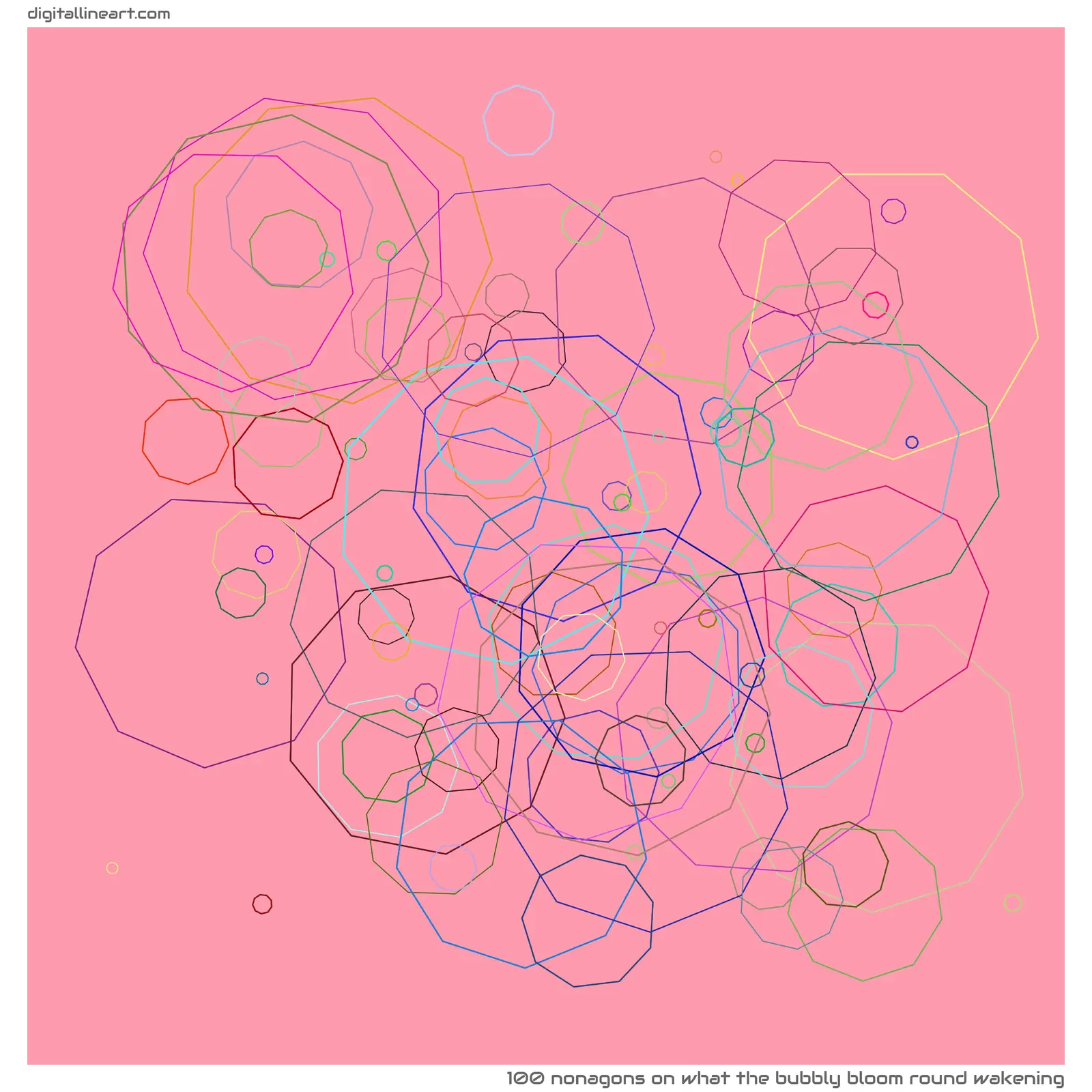 What the Bubbly Bloom round Wakening — 100 nonagons