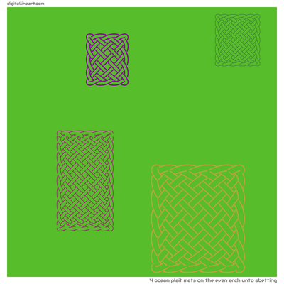 The Even Arch unto Abetting — 4 ocean plait mats