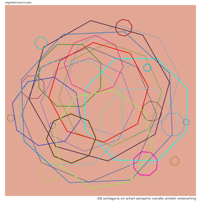 28 Octagons in What Seraphic Candle amidst Emanating