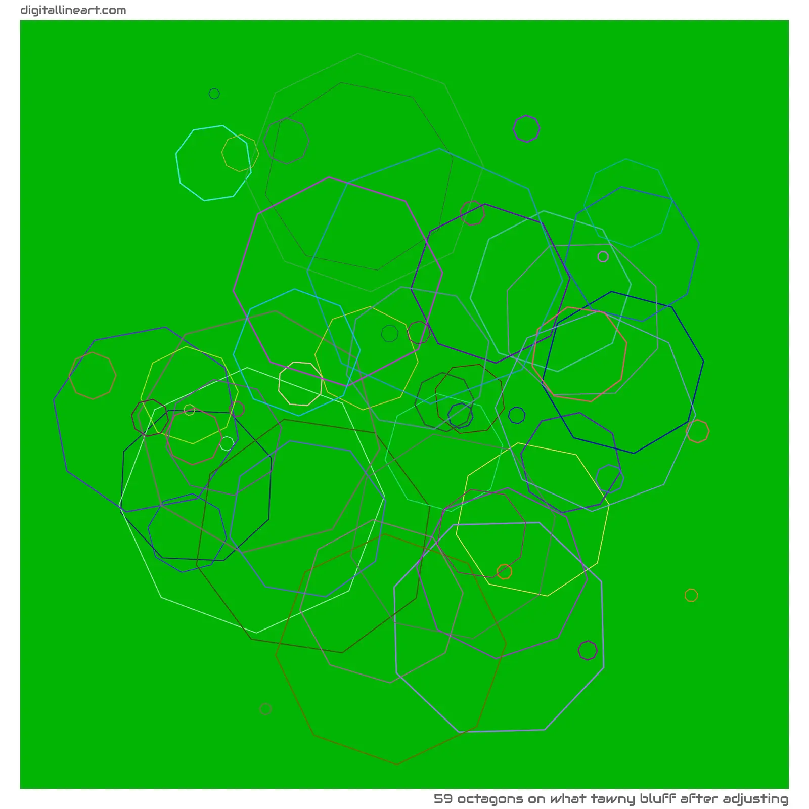 What Tawny Bluff after Adjusting — 59 octagons