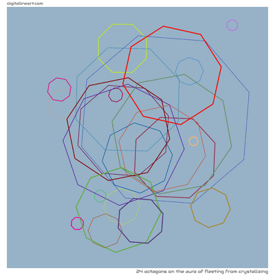 The Aura of Fleeting from Crystallizing — 24 octagons