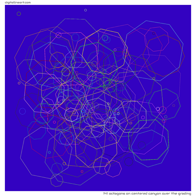 Centered Canyon over the Grading — 141 octagons