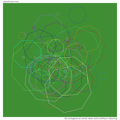 What Hewn Arch without Clearing — 56 octagons
