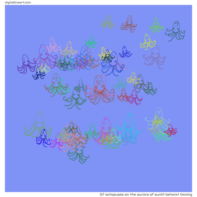The Aurora of Sunlit betwixt Limning — 57 octopuses