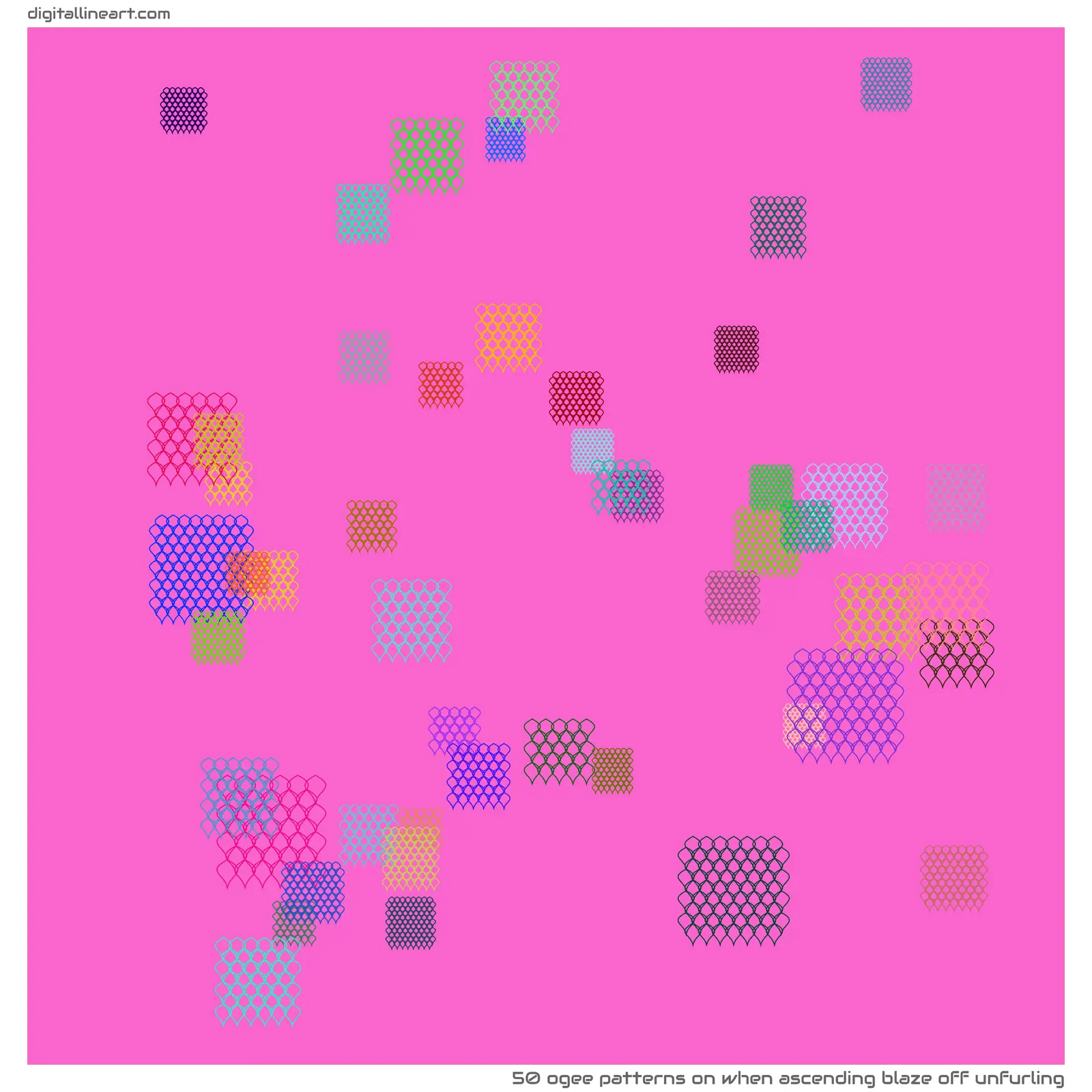 When Ascending Blaze off Unfurling — 50 ogee patterns