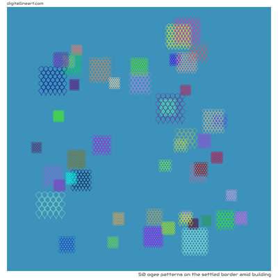 The Settled Border amid Building — 50 ogee patterns