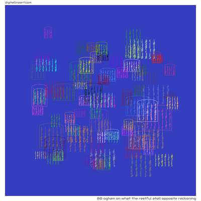 What the Restful Atoll opposite Reckoning — Ogham, 80 elements