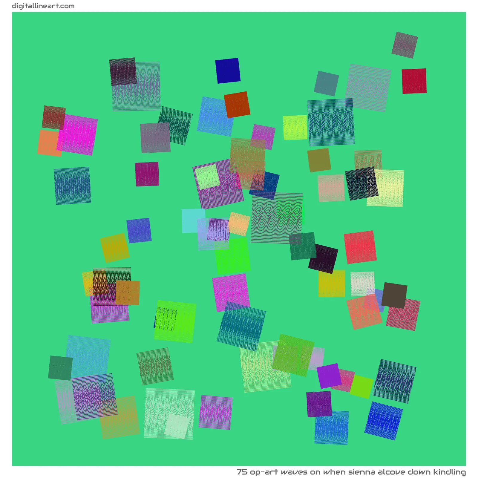When Sienna Alcove down Kindling — 75 op-art waves