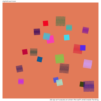 When the Soft Atoll Inside Fording — 22 op-art waves