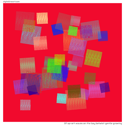 The Bay betwixt Gentle Growing — 37 op-art waves