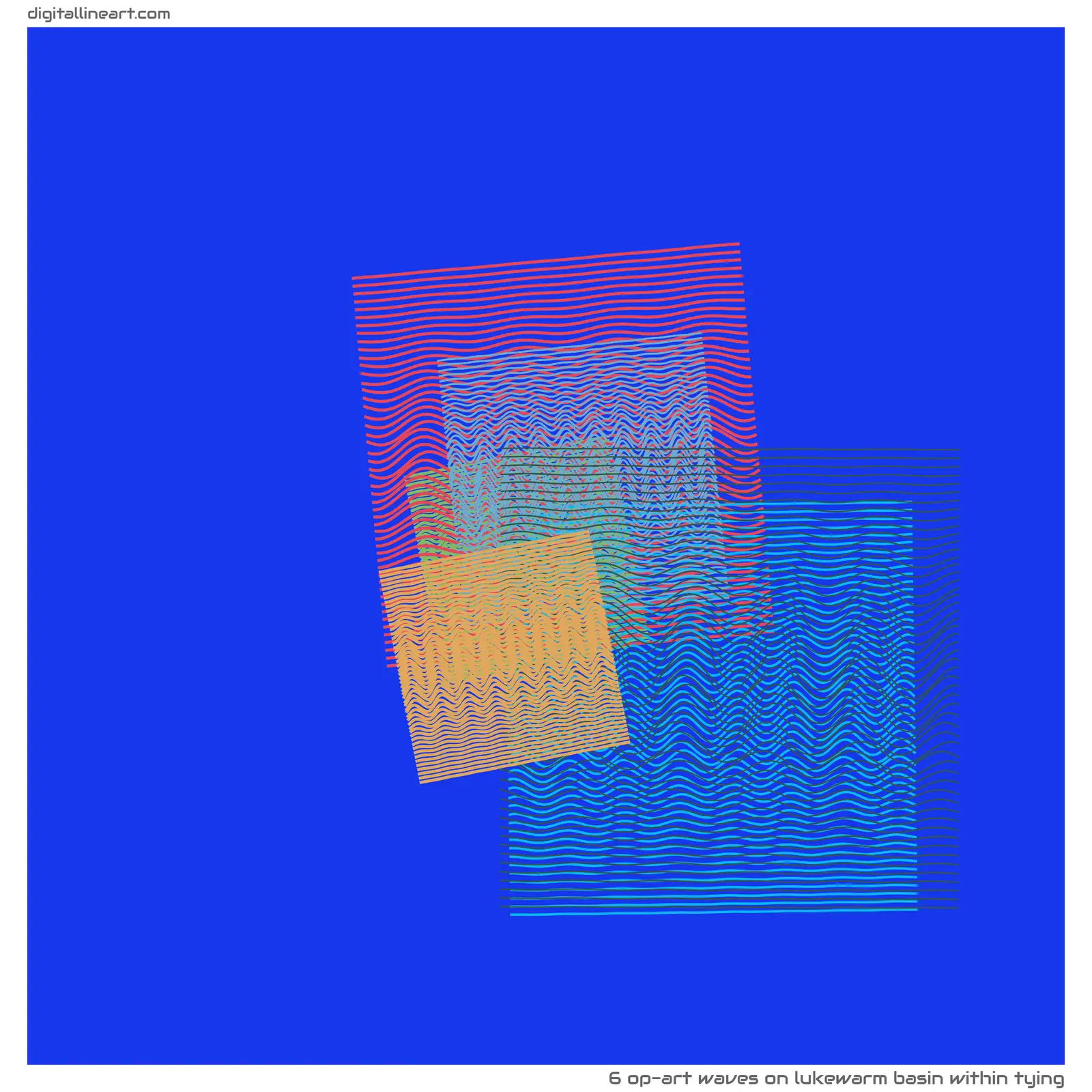 Lukewarm Basin within Tying — 6 op-art waves