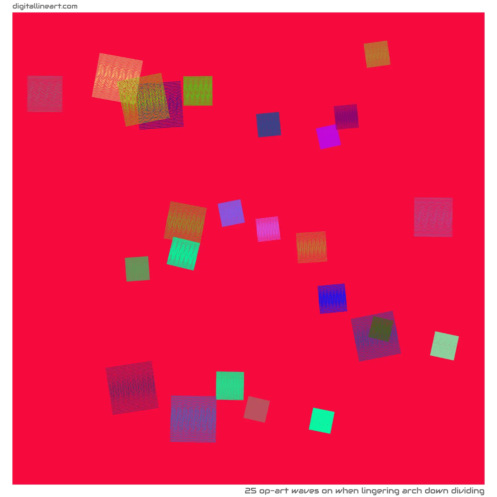 When Lingering Arch down Dividing — 25 op-art waves