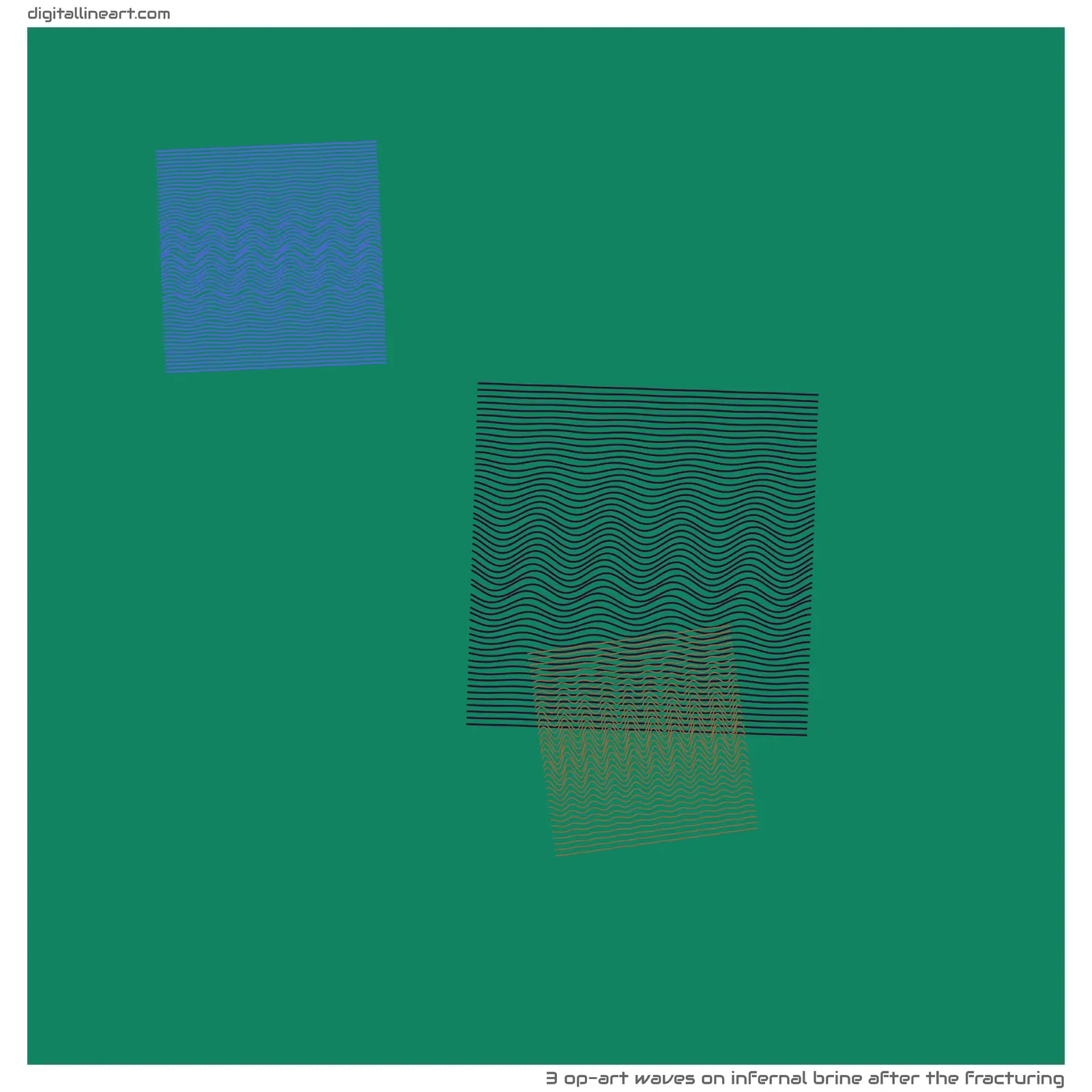 Infernal Brine after the Fracturing — 3 op-art waves