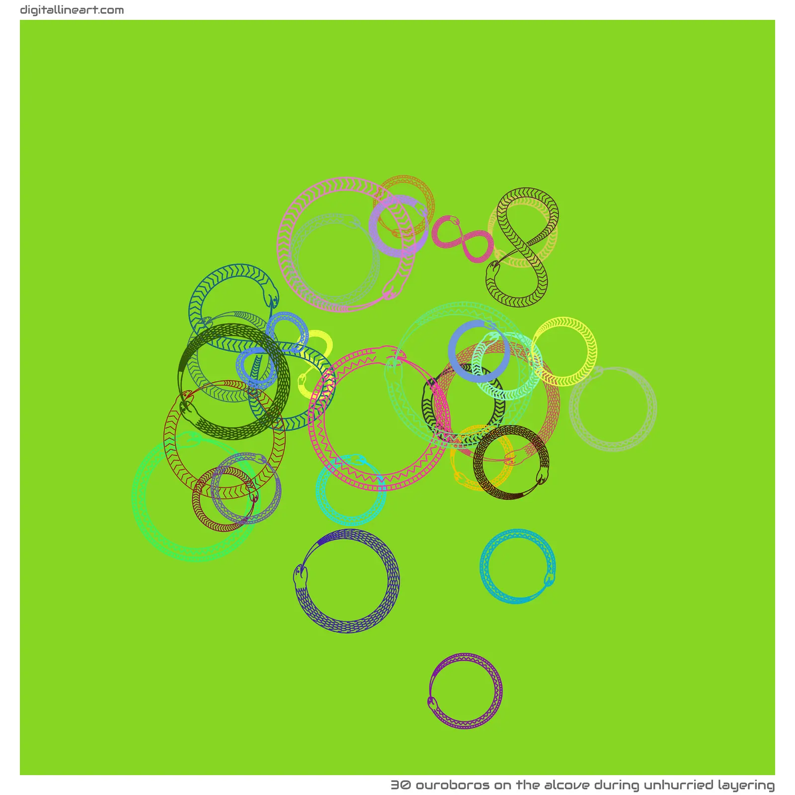 The Alcove During Unhurried Layering — 30 ouroboros
