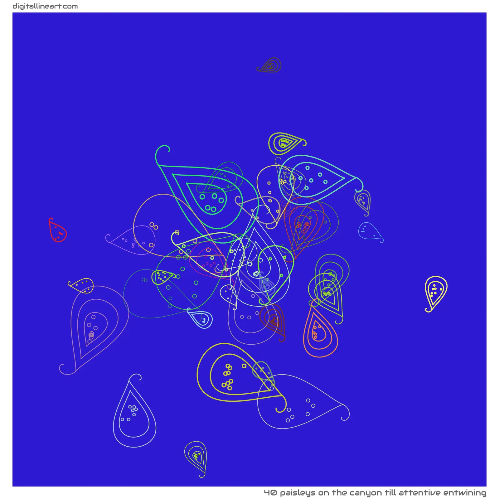 The Canyon till Attentive Entwining — 40 paisleys