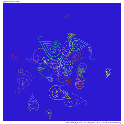 The Canyon till Attentive Entwining — 40 paisleys