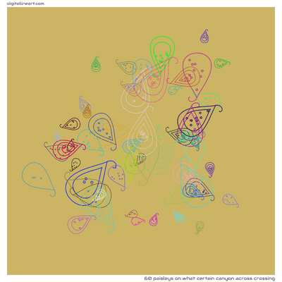 What Certain Canyon across Crossing — 60 paisleys