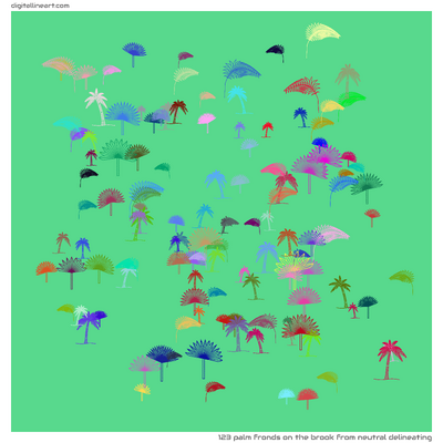 The Brook from Neutral Delineating — 123 palm fronds