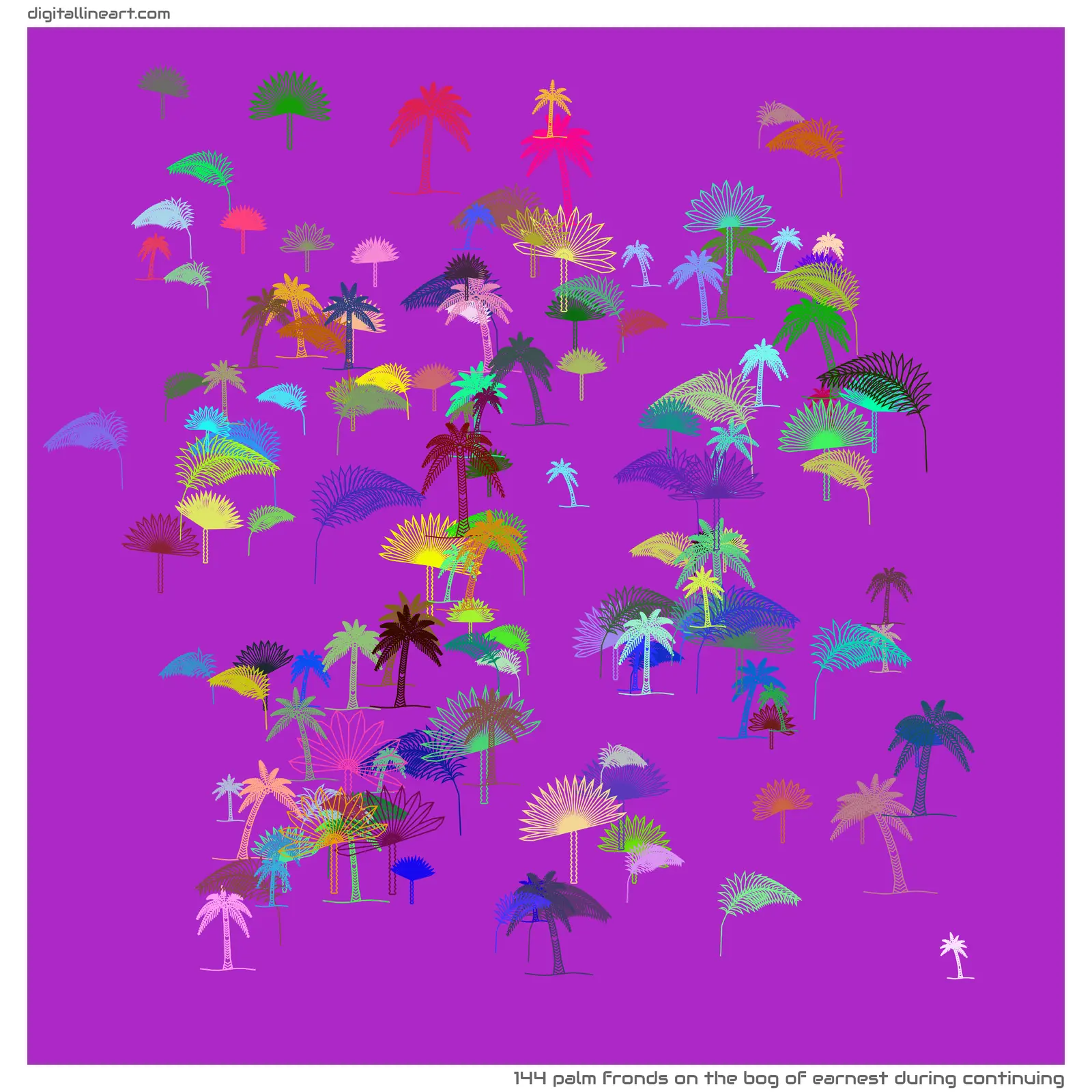The Bog of Earnest During Continuing — 144 palm fronds