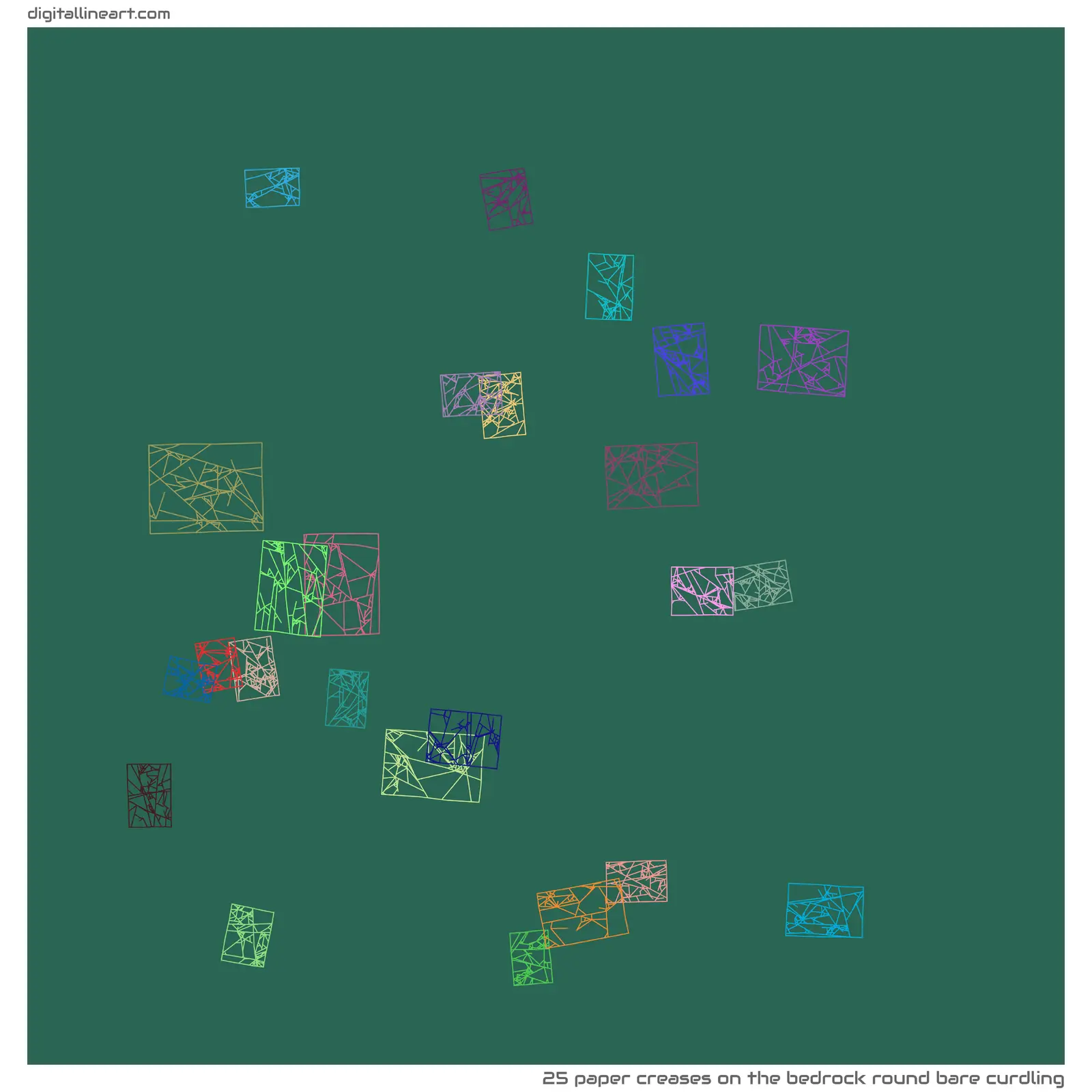 The Bedrock round Bare Curdling — 25 paper creases