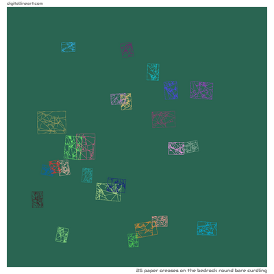 The Bedrock round Bare Curdling — 25 paper creases
