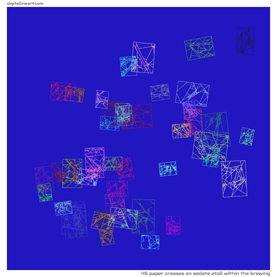 Sedate Atoll within the Brewing — 45 paper creases