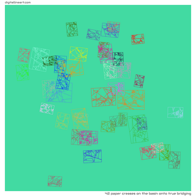 The Basin onto True Bridging — 42 paper creases