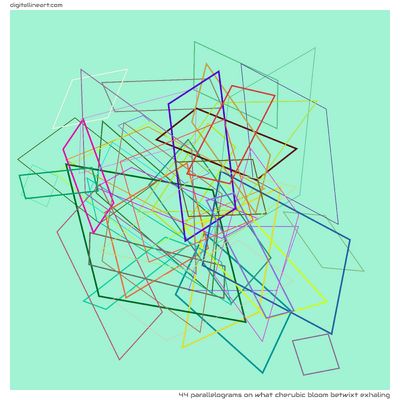 44 Parallelograms in What Cherubic Bloom betwixt Exhaling