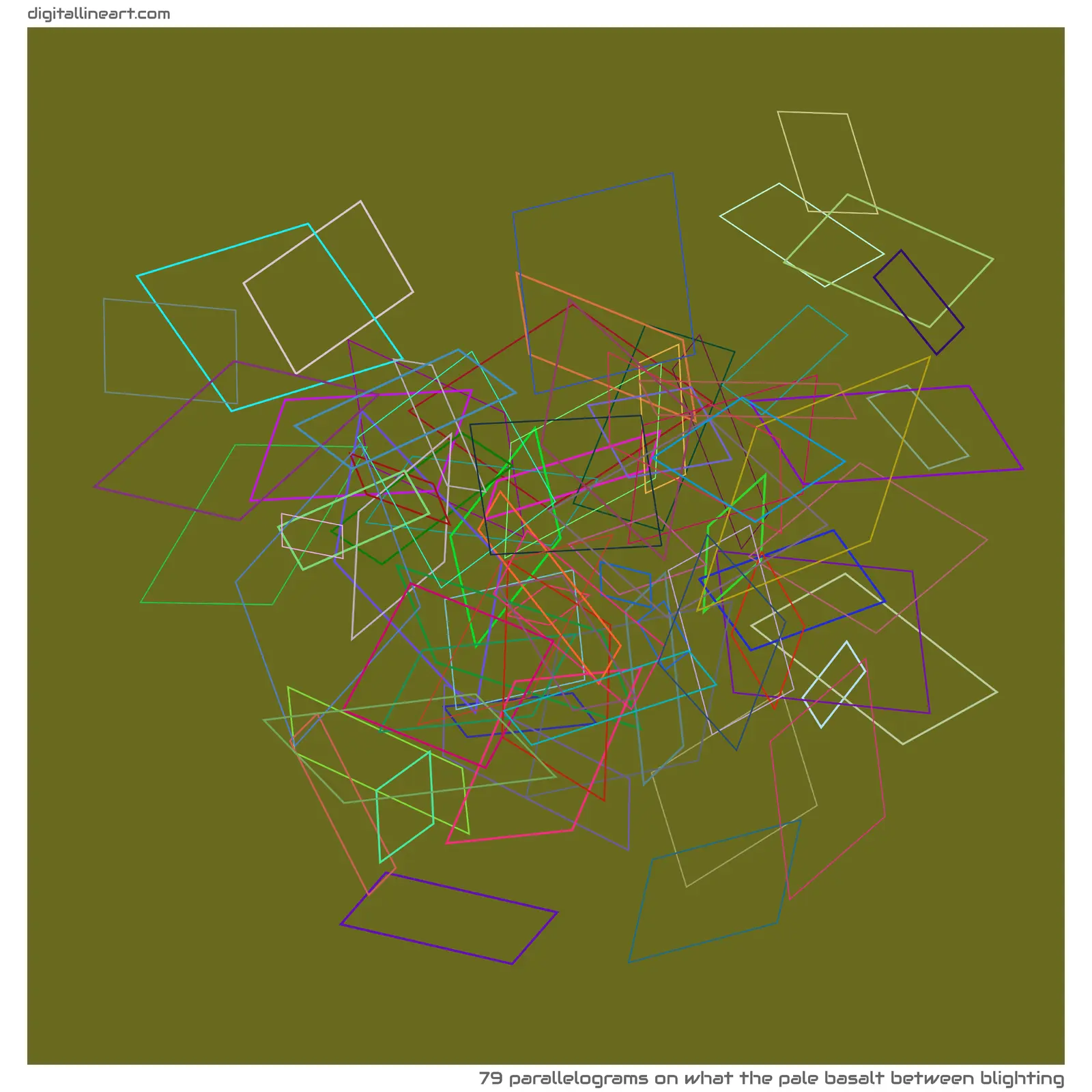What the Pale Basalt between Blighting — 79 parallelograms