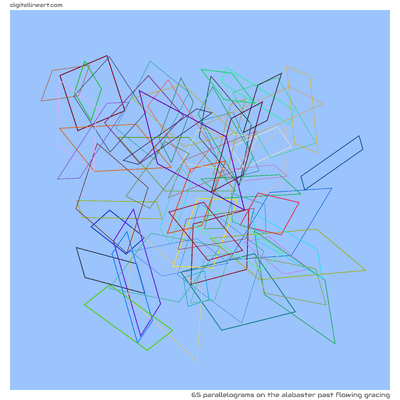 The Alabaster past Flowing Gracing — 65 parallelograms