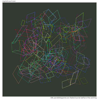 Faded Burial before the Aching — 136 parallelograms