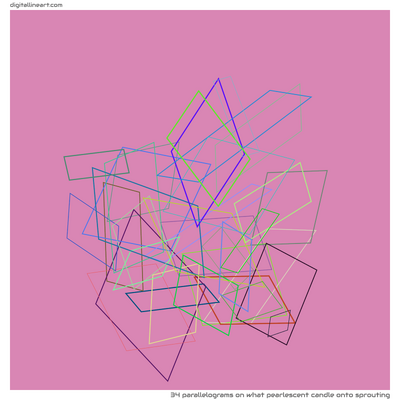 What Pearlescent Candle onto Sprouting — 34 parallelograms
