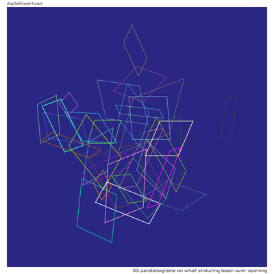 What Enduring Basin over Opening — 33 parallelograms