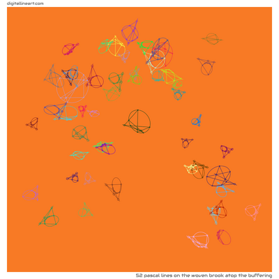 The Woven Brook atop the Buffering — 52 pascal lines